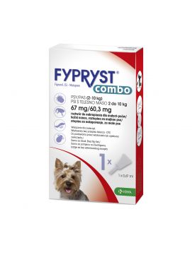 Fypryst Combo Spot On 67 mg/0,67 ml Dla Psów 2 - 10 kg 1 Pipeta